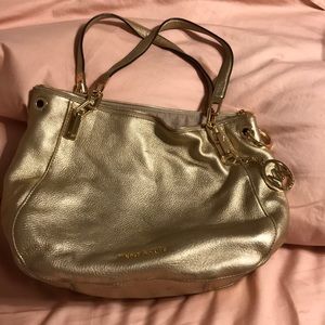 Gold Michael kors purse!